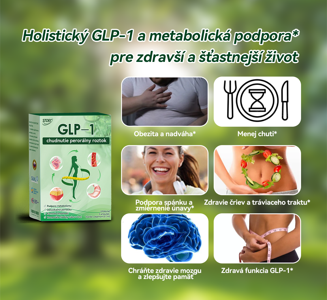 ✅ Odporúča viac ako 100 000 ľudí | Oficiálny obchod | 𝐒𝐓𝐃𝐄™👨‍👧‍👧👨‍👧‍👧 𝐆𝐋𝐏-𝟏  𝐜𝐡𝐮𝐝𝐧𝐮𝐭𝐢𝐞 𝐩𝐞𝐫𝐨𝐫á𝐥𝐧𝐲 𝐫𝐨𝐳𝐭𝐨𝐤 - Obezita, kardiovaskulárne ochorenia, cukrovka, spánkové dýchanie, problémy s kĺbmi a ďalšie