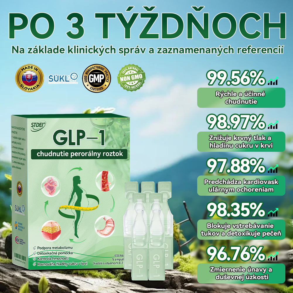 ✅ Odporúča viac ako 100 000 ľudí | Oficiálny obchod | 𝐒𝐓𝐃𝐄™👨‍👧‍👧👨‍👧‍👧 𝐆𝐋𝐏-𝟏  𝐜𝐡𝐮𝐝𝐧𝐮𝐭𝐢𝐞 𝐩𝐞𝐫𝐨𝐫á𝐥𝐧𝐲 𝐫𝐨𝐳𝐭𝐨𝐤 - Obezita, kardiovaskulárne ochorenia, cukrovka, spánkové dýchanie, problémy s kĺbmi a ďalšie